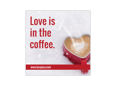 Valentine's Day Coffee Instagram Post