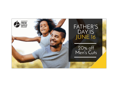 Father's Day Haircut LinkedIn Post