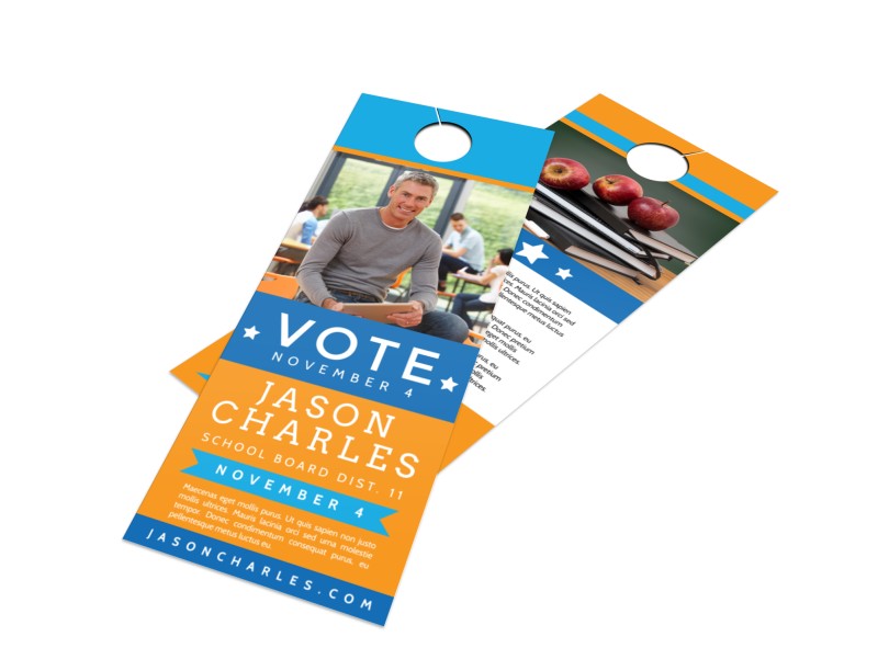 Campaign Voting Door Hanger Template