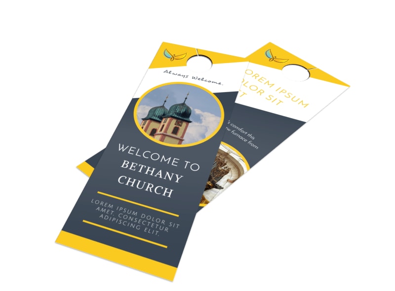 Church Door Hangers Templates
