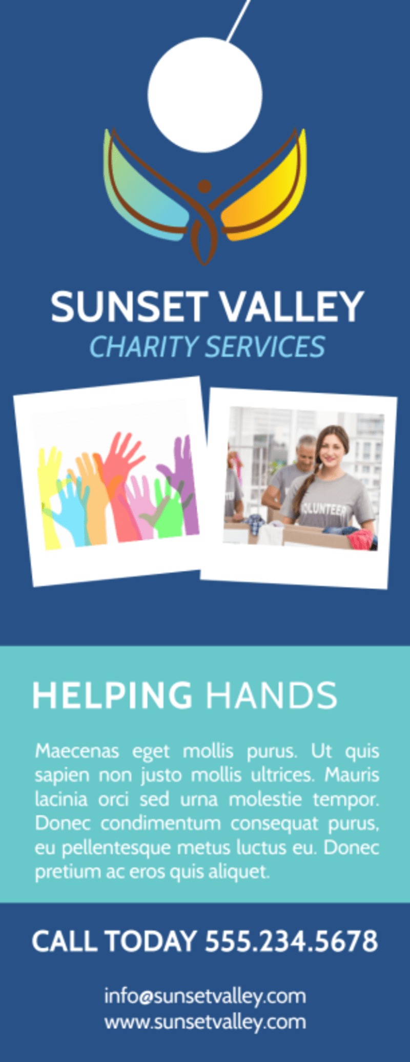 Church Outreach Program Door Hanger Template