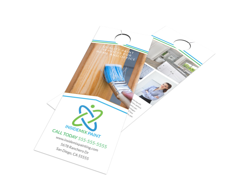 Quality Painting Door Hanger Template | MyCreativeShop
