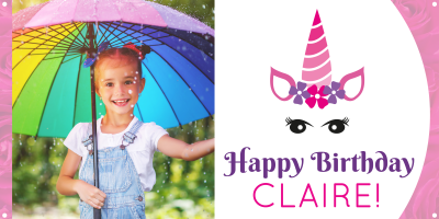 Kids Birthday Party Banner