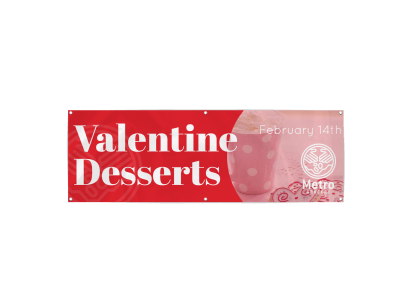 Valentine's Dessert Day Banner