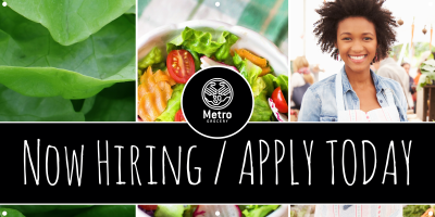 Now Hiring Apply Today Banner
