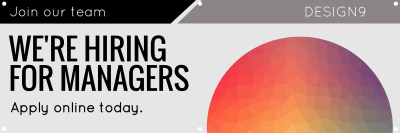 Now Hiring Managers Banner