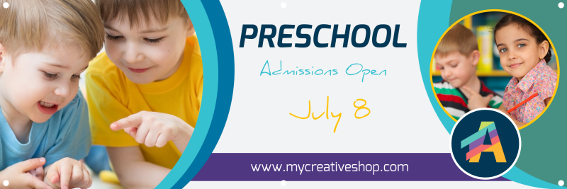 Preschool Banner Template | MyCreativeShop