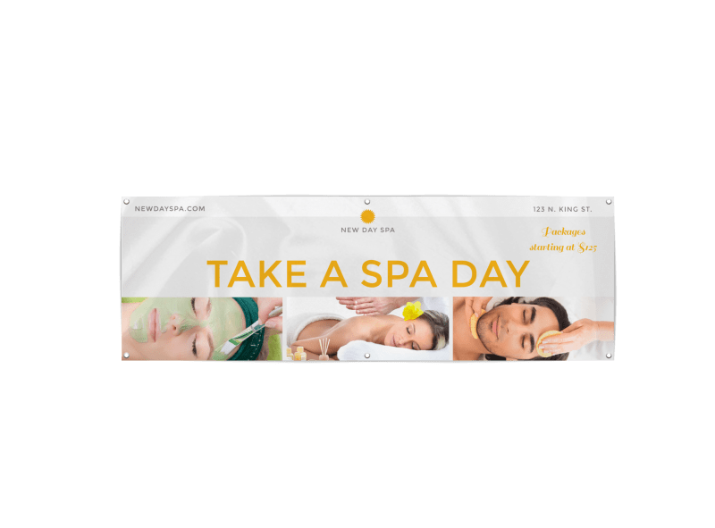 Take A Spa Day Banner Template MyCreativeShop