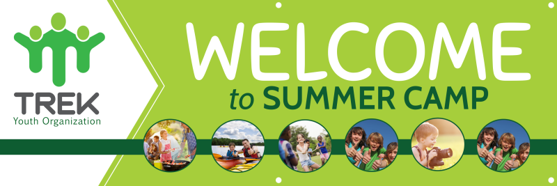 Summer Camp Welcome Banner Template | MyCreativeShop