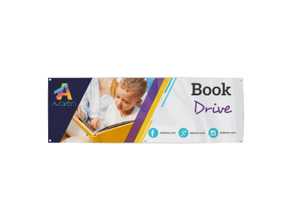 Charity Book Drive Banner