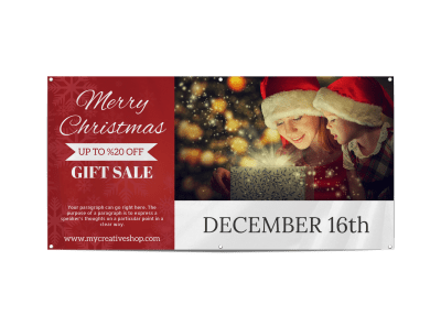 Christmas Gift Sale Banner