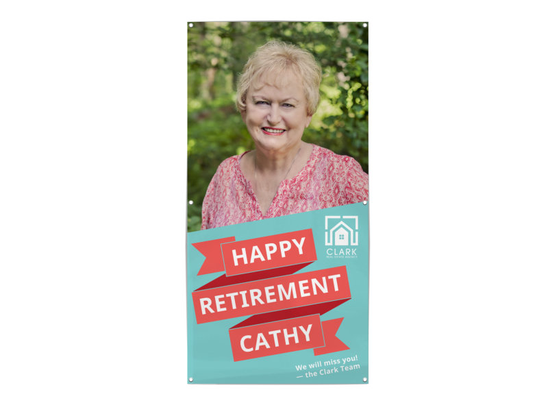 happy retirement banner template mycreativeshop