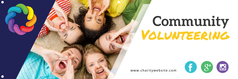 Community Volunteering Banner Template | MyCreativeShop