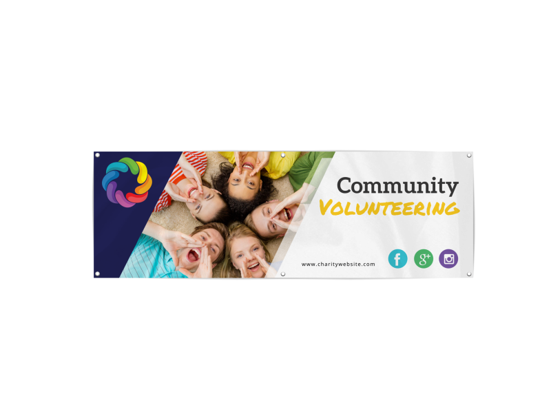 Community Volunteering Banner Template | MyCreativeShop
