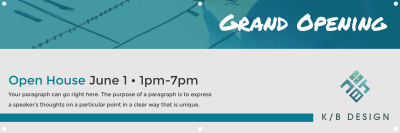Modern Grand Opening Banner