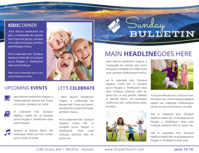 Sunday Church Bulletin