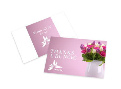 Thank A Bunch Card Template preview