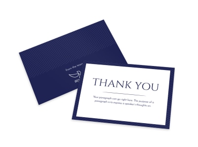 Simple Thank You Card Template preview