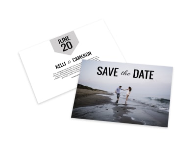 Picture Save The Date Card Template preview