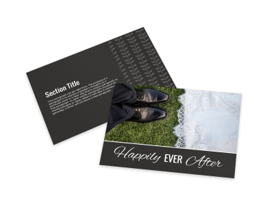 Happily Ever After Card Template preview