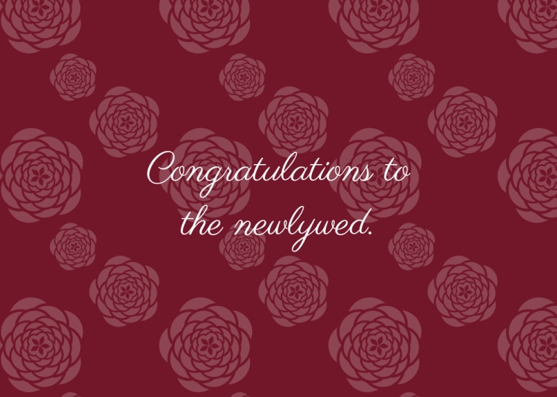 Wedding Congratulations Card Template | MyCreativeShop