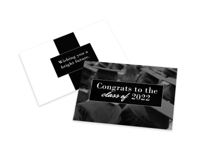 Congrats Class Card Template preview