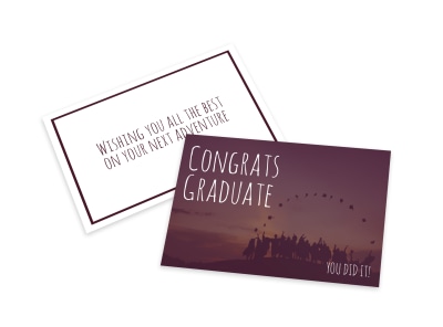 Congrats Graduate Card Template preview