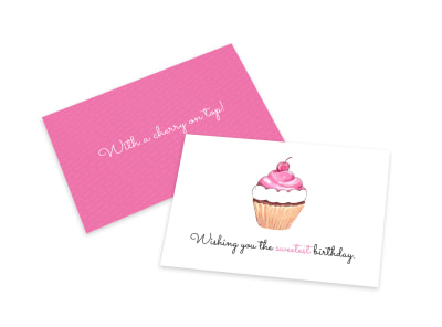 Sweet Birthday Card Template preview
