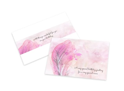 Artistic Birthday Card Template preview
