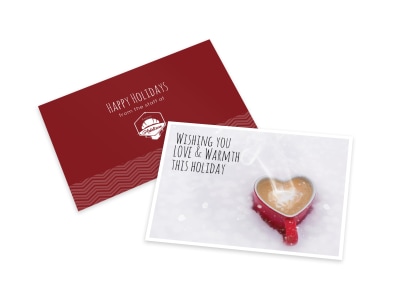 Warm Holiday Card Template preview