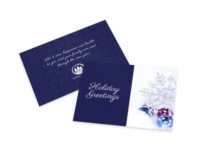 Holiday Greetings Card Template preview