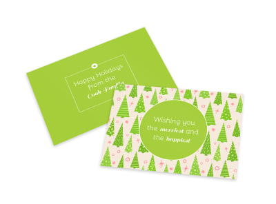 Christmas Tree Card Template preview