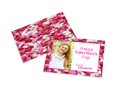 Valentine's Day Candy Card Template preview