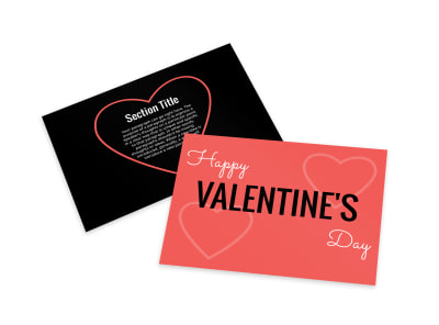 Happy Valentine's Day Card Template preview