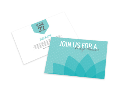 Baby Shower Invite Card Template preview