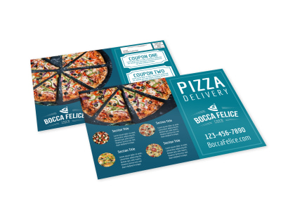 Pizza Delivery EDDM Postcard Template preview