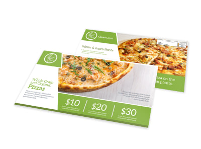 Modern Pizza Restaurant EDDM Postcard Template preview