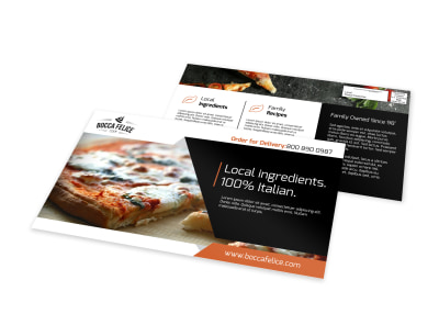 Local Pizza Restaurant EDDM Postcard Template preview
