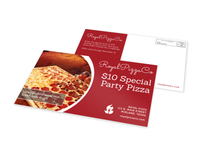 Restaurant EDDM Postcards Template Preview