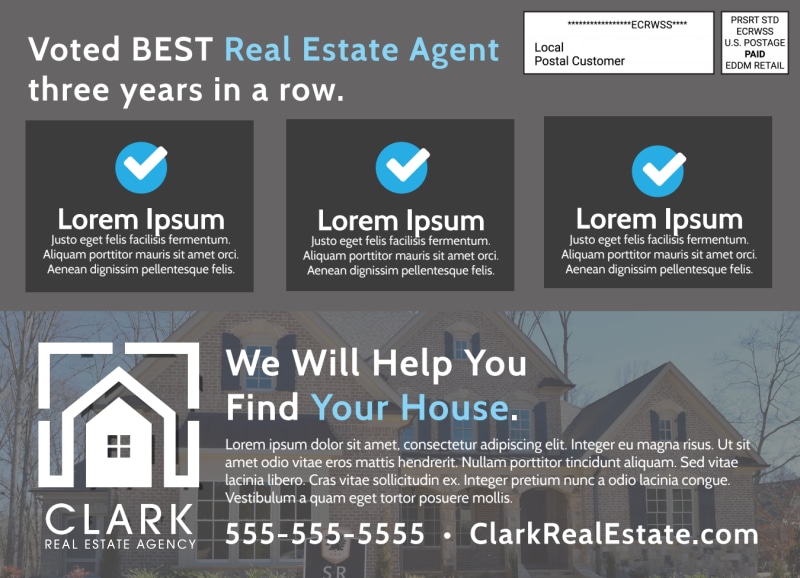 Area Real Estate EDDM Postcard Template | MyCreativeShop