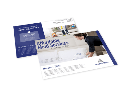 Cleaning EDDM Postcards Template Preview
