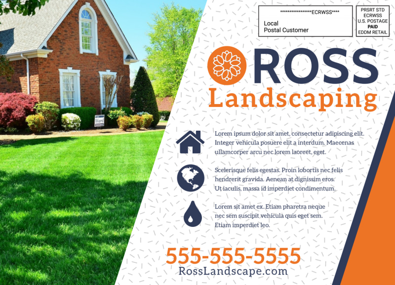 Full Service Landscaping EDDM Postcard Template