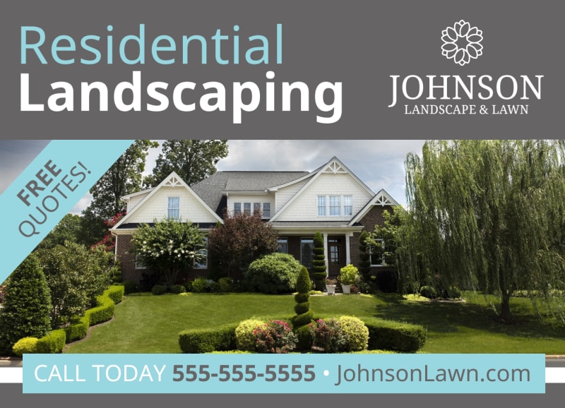 Residential Landscaping EDDM Postcard Template