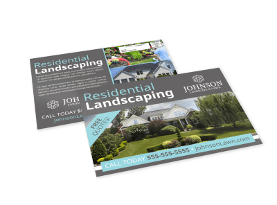 Landscaping EDDM Postcards Template Preview