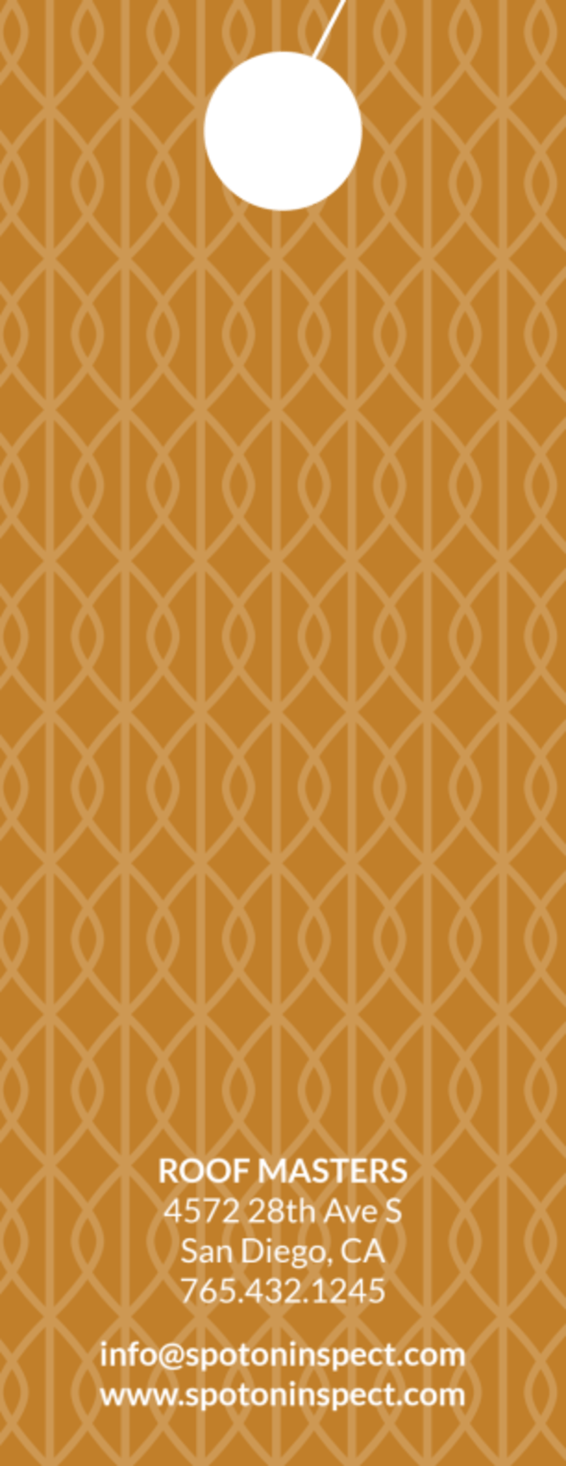 Roofing Master Door Hanger Template | MyCreativeShop