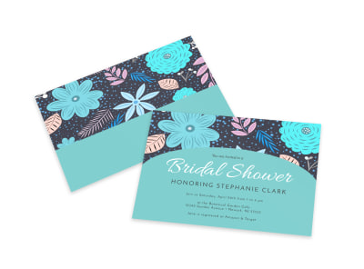 Invitation Bridal Shower Card Template preview