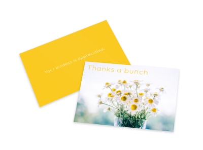 Spring Thank You Card Template preview