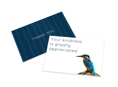 Kind Thank You Card Template preview