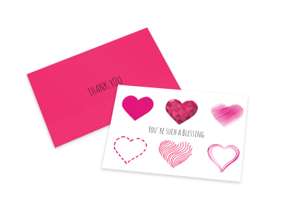 Thank You Love Card Template preview