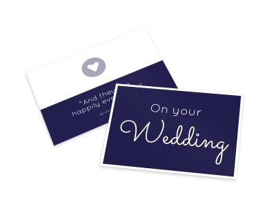 On Your Wedding Card Template preview